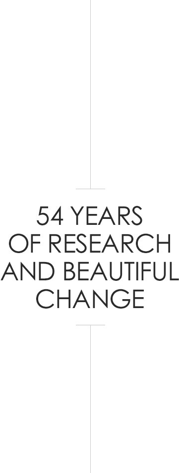 54 years of research and beautiful change